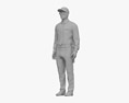 Middle Eastern Security Guard Modello 3D