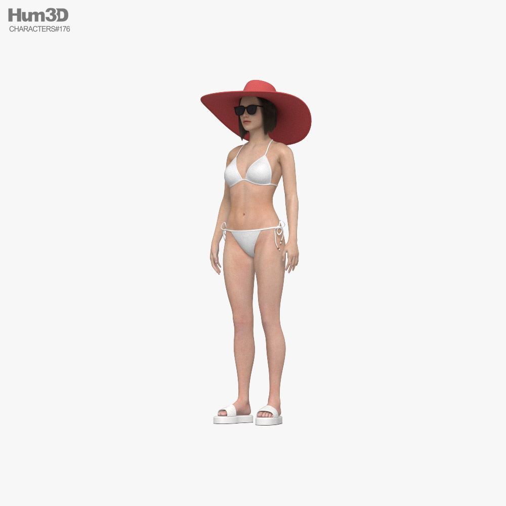 Woman in Bikini 3D model