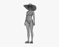 Woman in Bikini 3d model