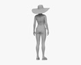 Woman in Bikini 3d model