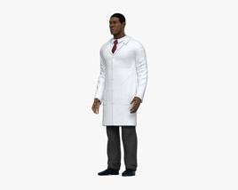 African-American Doctor 3D модель