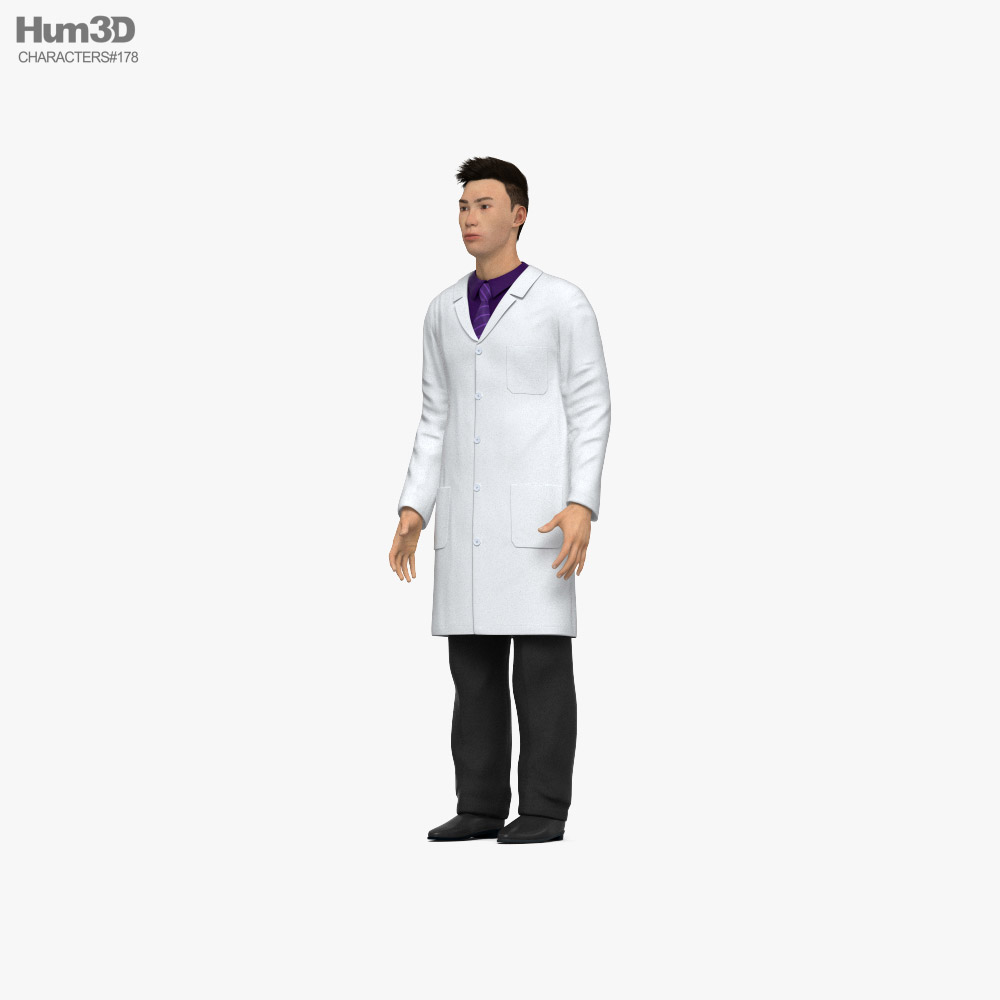 Asian Doctor Modèle 3D