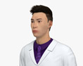 Asian Doctor Modèle 3d