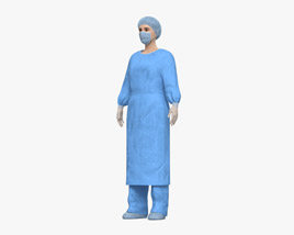 Female Surgeon Modello 3D