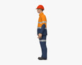 Asian Workman Mining Safety Modelo 3d