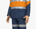 Asian Workman Mining Safety 3d model