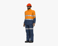Middle Eastern Workman Mining Safety Modèle 3d