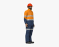 Middle Eastern Workman Mining Safety 3D-Modell