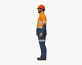 Middle Eastern Workman Mining Safety Modelo 3D