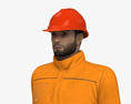 Middle Eastern Workman Mining Safety 3d model