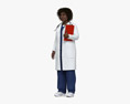 Medico donna afro-americana Modello 3D