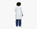 Medico donna afro-americana Modello 3D