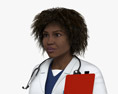 Afrikanisch-amerikanische Ärztin 3D-Modell