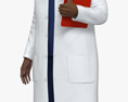 Médica afro-americana Modelo 3d