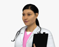 Mujer médico de Oriente Medio Modelo 3D