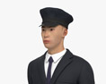 Asian 리무진 Driver 3D 모델 
