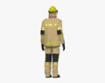 アジアの消防士 3Dモデル