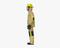 アジアの消防士 3Dモデル