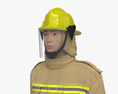 Asian Firefighter 3d model