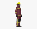 Feuerwehrmann aus dem Mittleren Osten 3D-Modell