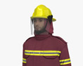 Middle Eastern Firefighter 3D 모델 