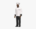 Афроамериканский шеф-повар 3D модель