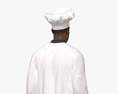 Афроамериканський шеф-кухар 3D модель