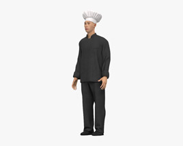 Asian Chef 3D model