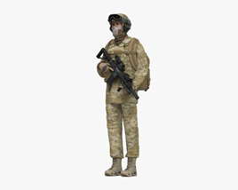 Soldato delle forze speciali ucraine Modello 3D