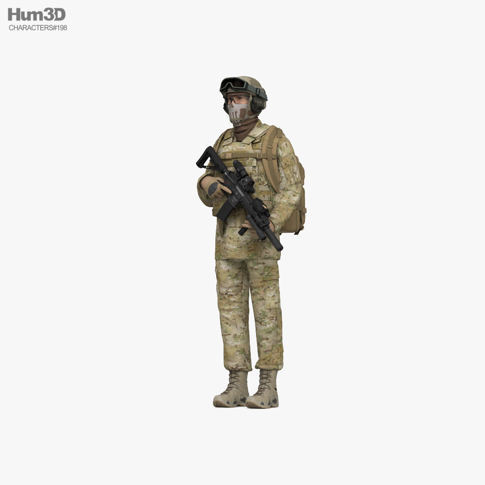Ukrainian Special Forces Soldier 3D model