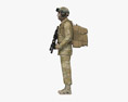 Ukrainischer Soldat der Spezialeinheiten 3D-Modell