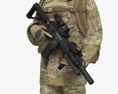 우크라이나 특수부대 군인 3D 모델 