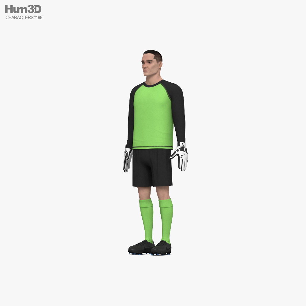 Soccer Goalkeeper 3D model