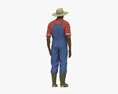 Agricultor afro-americano Modelo 3d