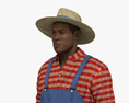 Agricultor afroamericano Modelo 3D