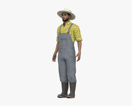 Middle Eastern Farmer 3D 모델 