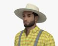 Agricultor de Oriente Medio Modelo 3D