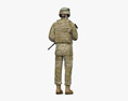 Soldado americano Modelo 3D