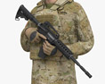 Soldado americano Modelo 3d