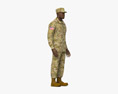 Soldado afro-americano Modelo 3d