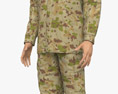 Asiatischer Soldat 3D-Modell