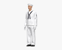 Asian Sailor 3D model