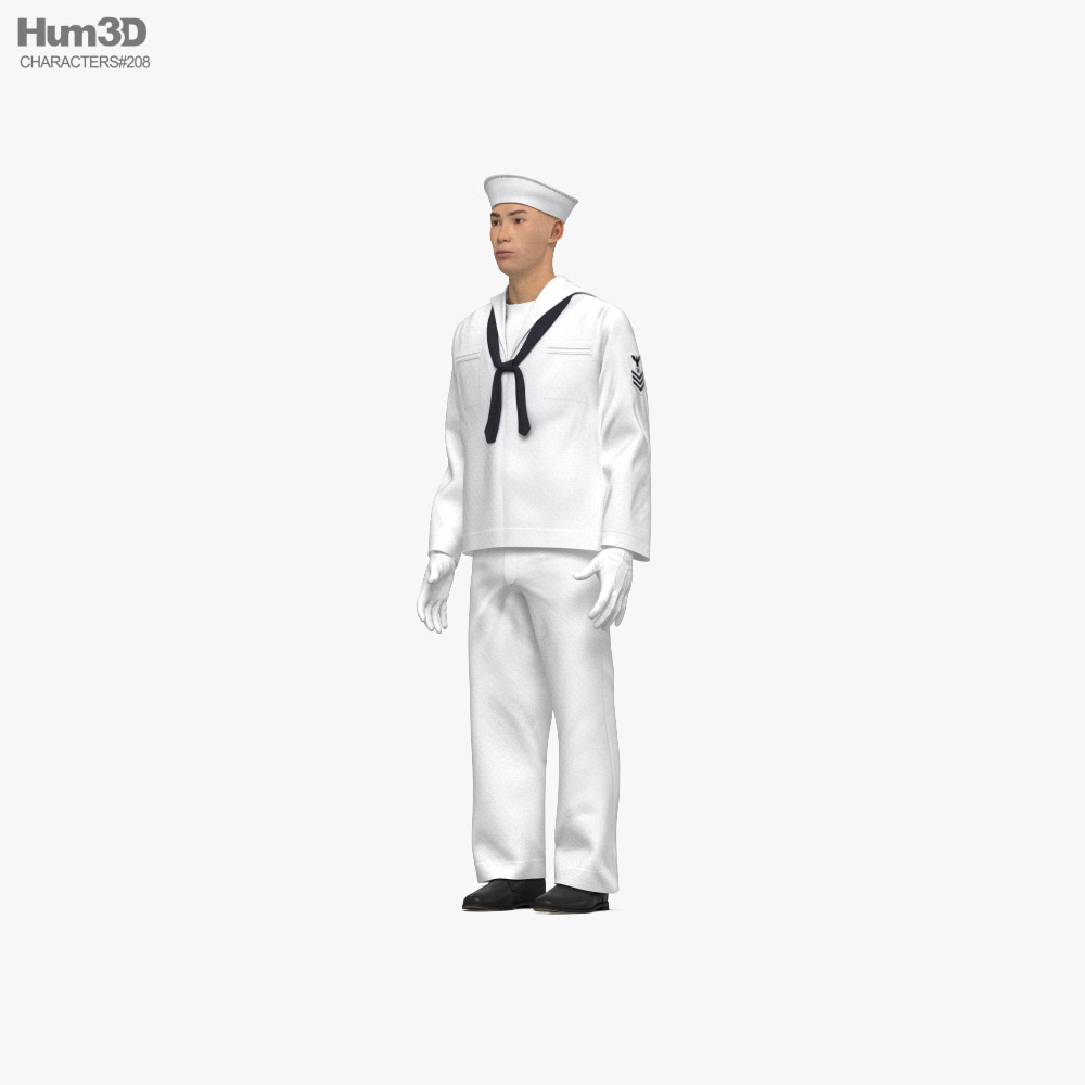 Asian Sailor 3D model