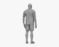 非洲裔美国足球运动员 3D模型