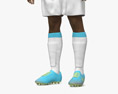 Afrikanisch-amerikanischer Fußballspieler 3D-Modell