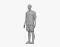 亚洲足球运动员 3D模型