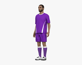 Middle Eastern Soccer Player Modèle 3D