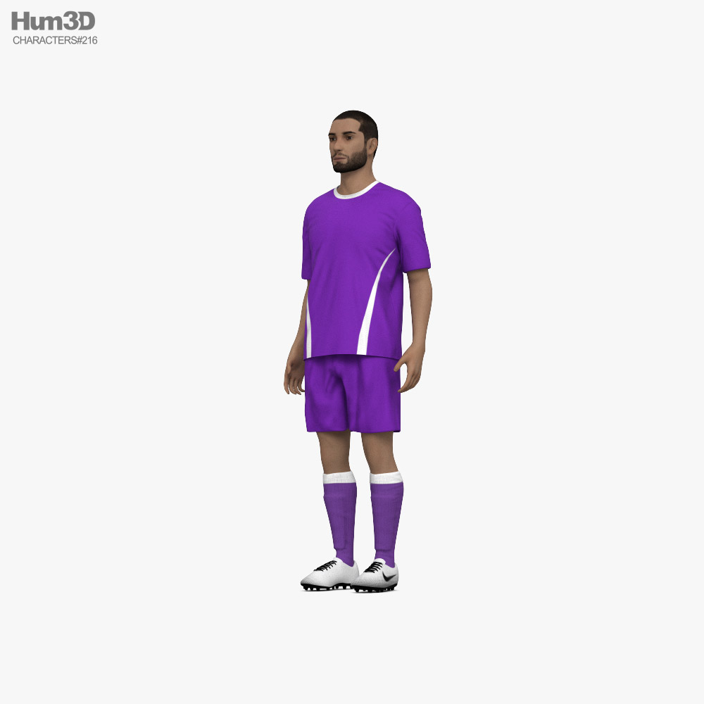 Middle Eastern Soccer Player 3D model