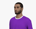 Jogador de futebol do Médio Oriente Modelo 3d