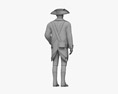 American Soldier 18th century 3D模型